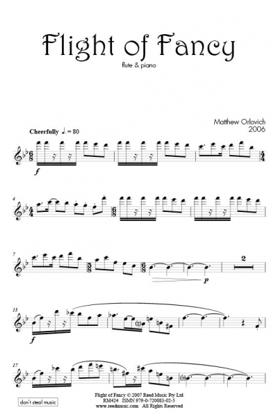 Flight of Fancy (for flute and piano) – By Matthew Orlovich